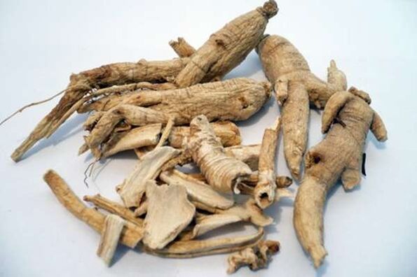 Ginseng root to increase strength